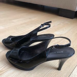 Nine West open toe heel